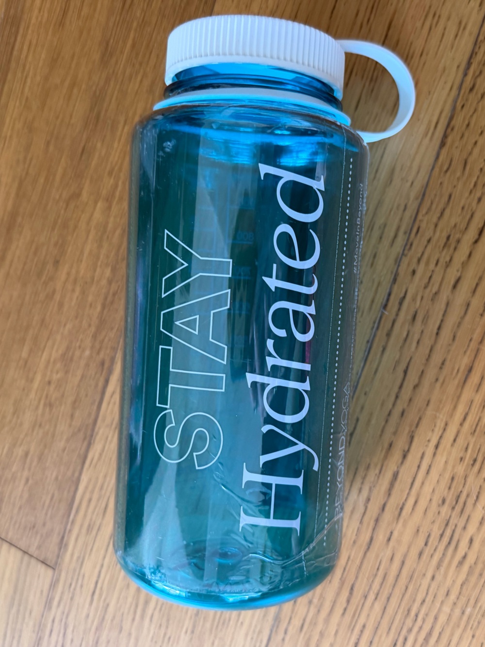 Stay Hydrated Blue Nalgene 32oz Wide Mouth Bottle- Beyond Yoga Exclusive NEW